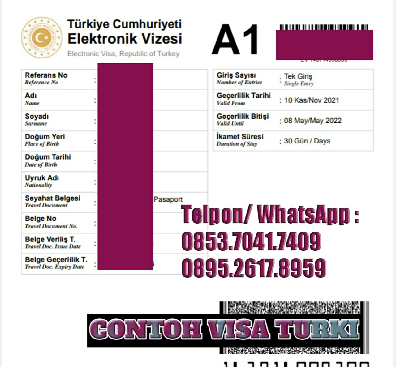 Jasa Pengurusan Visa Turki (E-Visa)